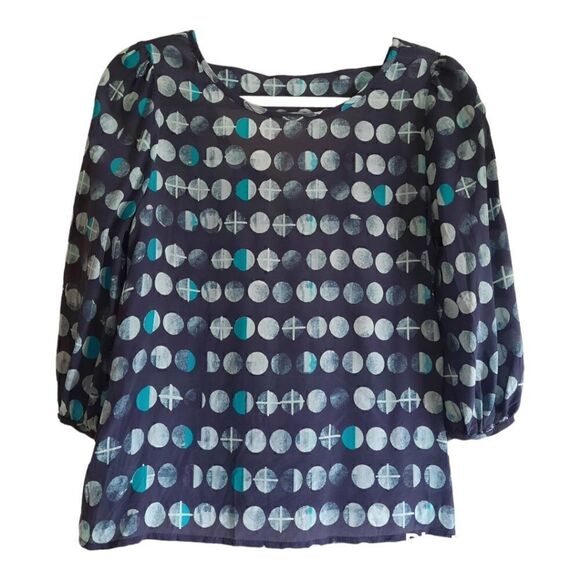 HD in Paris Women 3/4 Sleeve Silk Blouse - Picture 1 of 3